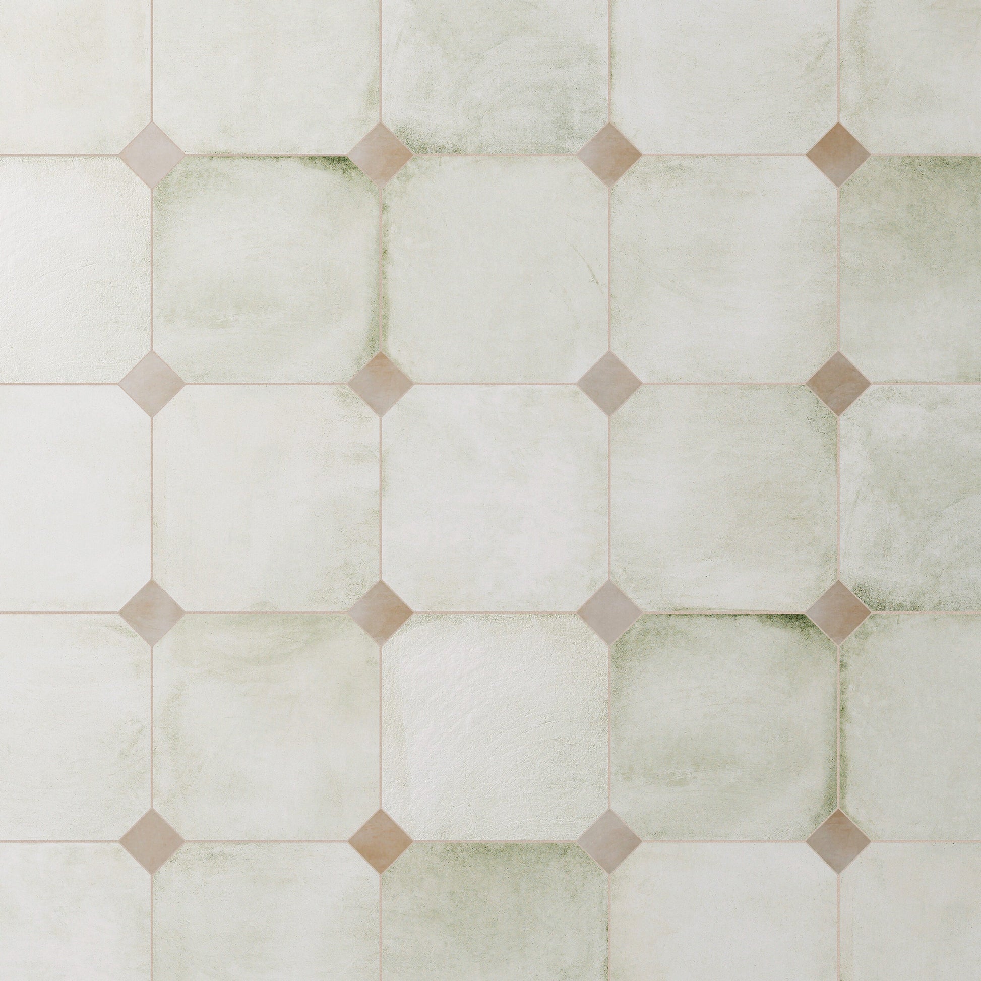 Affinity Tile Laverton Octagon Nieve with Taco Arena 8-in x 8-in Matte Porcelain Cement look Multi-shaped Floor and Wall Tile product image