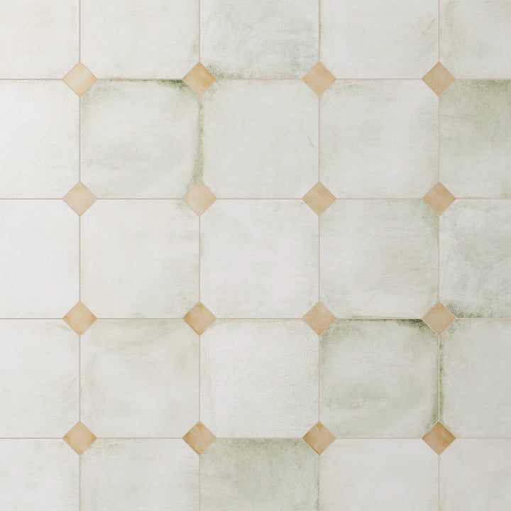 Affinity Tile Laverton Octagon Nieve with Taco Beige 8-in x 8-in Matte Porcelain Cement look Multi-shaped Floor and Wall Tile product image