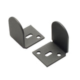 137.75 in. Black Solid Steel Barn Door Hardware Kit for Double Wood Doors with Adjustable Floor Guides (2-Piece Rails) - Super Arbor