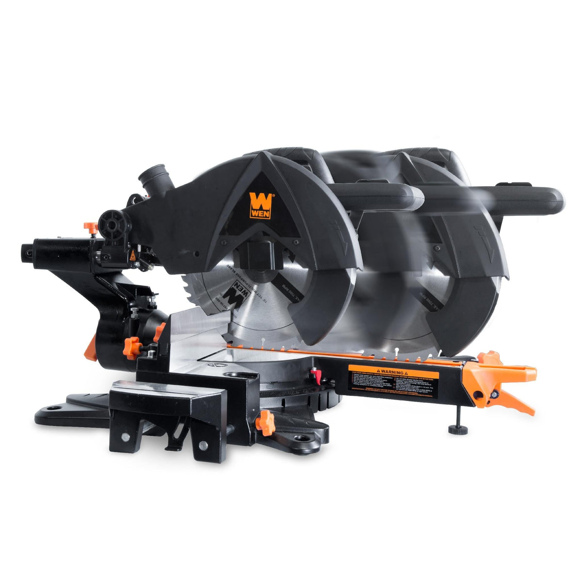 WEN 2-Speed Single Bevel 10 in. Sliding Compound Miter Saw with Smart Power Technology