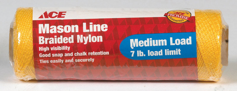 Ace 500 ft. Gold Braided Nylon Mason Line, Medium Load (7 lb limit)