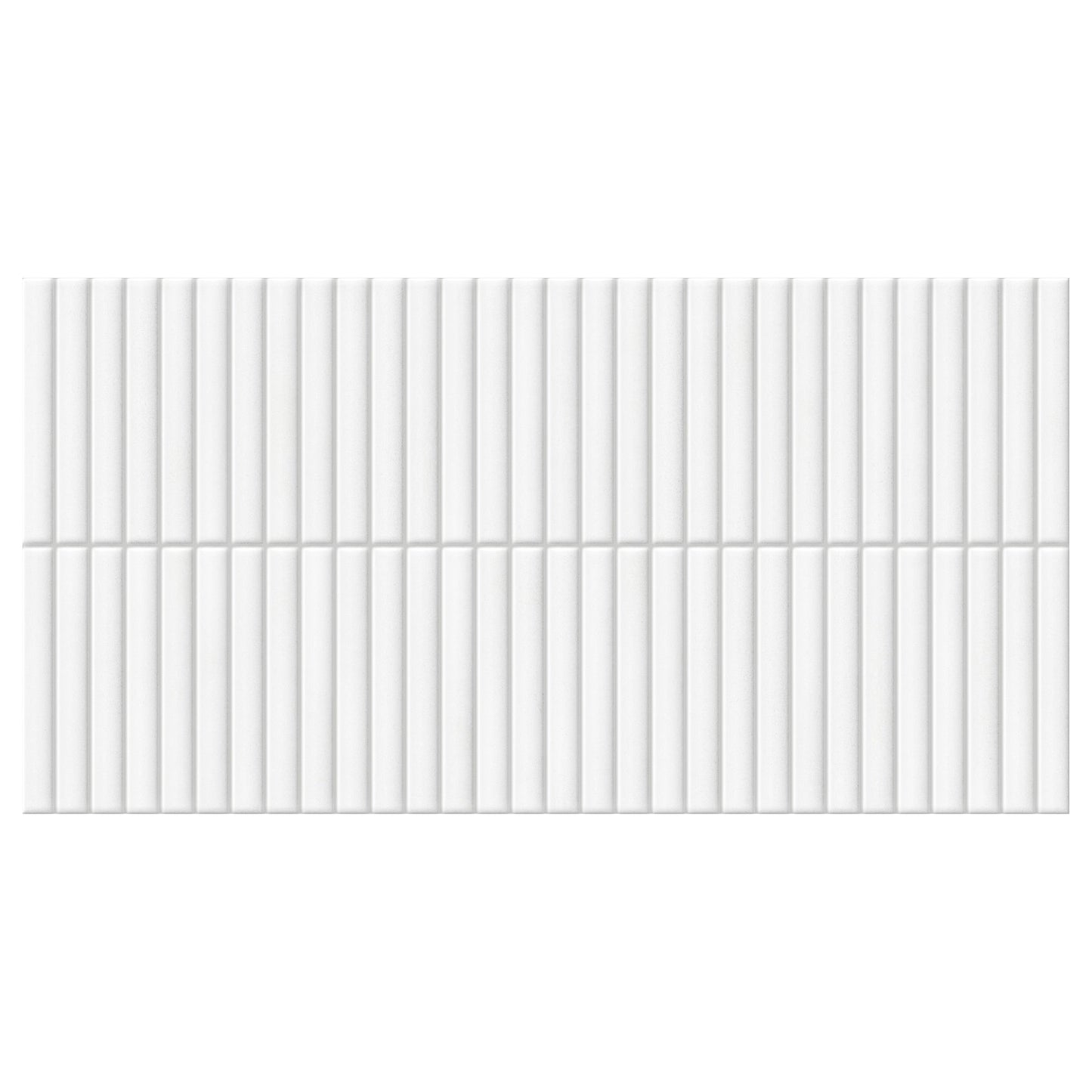 Giorbello Lingot White 12-in x 24-in Glazed Porcelain Subway Wall Tile product image