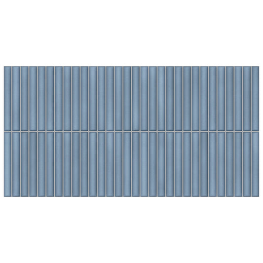 Giorbello Lingot Blue 12-in x 24-in Glazed Porcelain Subway Wall Tile product image
