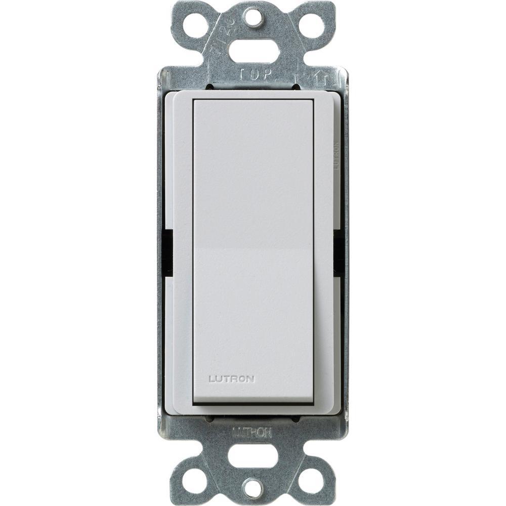 Claro 15 Amp On/Off 3-Way Switch, White - Super Arbor
