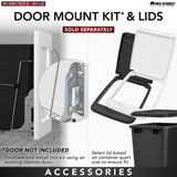 Rev-A-Shelf 35-Quart Plastic Soft-Close Dual Pull-Out Trash Can, Chrome Frame