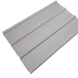 Arrow Steel Panels 2-ft x 4-ft Corrugated Flute Grey Galvanized Steel Roof Panels, 8-Pack (45.5 in x 28 in)