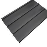 Arrow Steel Panels 2-ft x 4-ft Corrugated Charcoal Galvanized Steel Roof Panel Kit, 8-Pack (45.5 in x 28 in)