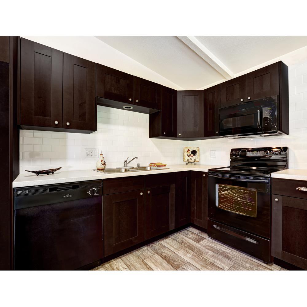Brookings 12 in. W x 36 in. H Cabinet End Panel in Espresso - Super Arbor
