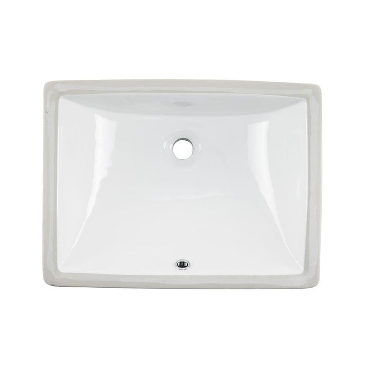 Cahaba 18 in. x  13 in. Glazed Porcelain Bathroom Sink in White