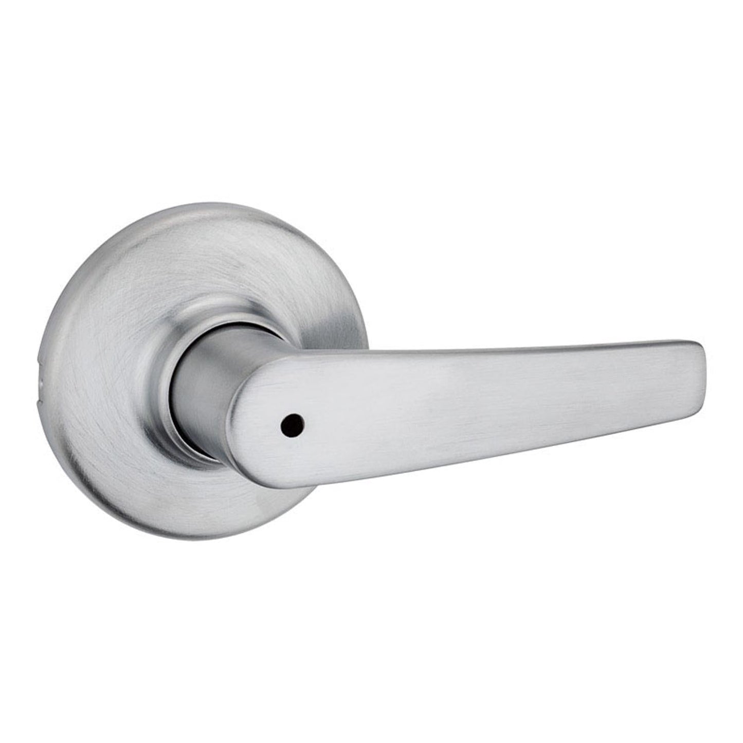 Kwikset Delta Satin Chrome Privacy Lever – Right or Left Handed