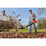 BLACK+DECKER 140 MPH 450 CFM 9 Amp Corded Electric Axial Leaf Blower - Super Arbor