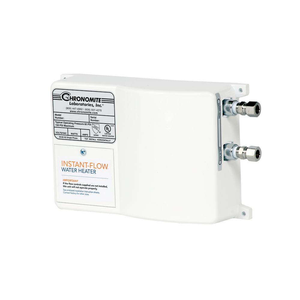 Instant-Flow Micro-Low Flow 0.35 GPM Point of Use Electric Tankless Water Heater, 20 Amp, 277-Volt, 5540-Watt, 104F - Super Arbor