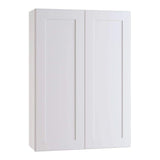 Home Decorators Collection Newport 24 in. W x 12 in. D x 42 in. H Assembled Plywood Wall Kitchen Cabinet in Pacific White with Soft Close