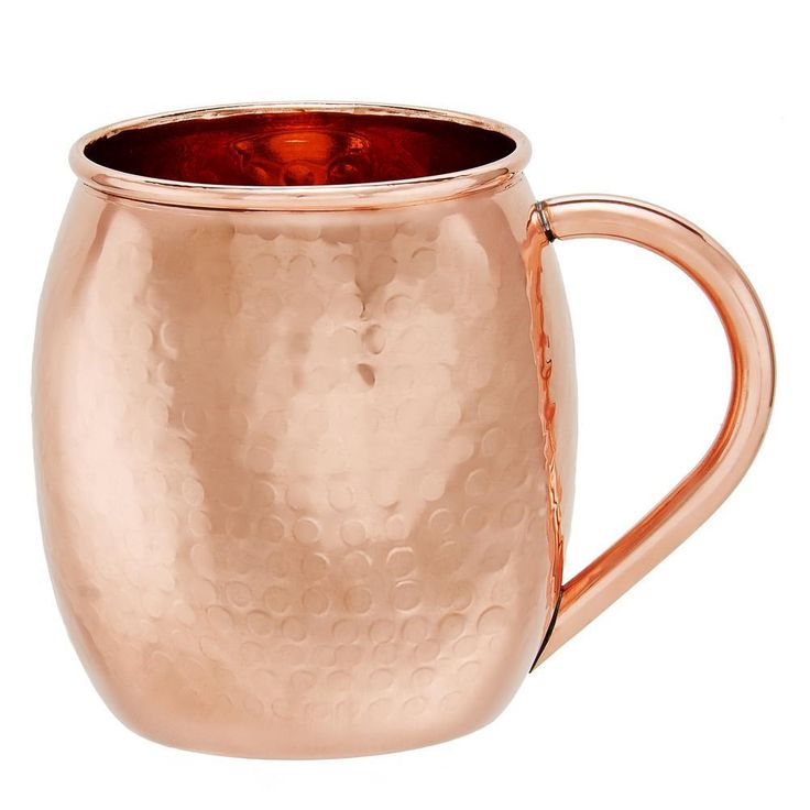 16 oz. Hammered Solid Copper Moscow Mule Mug (Set of 2)