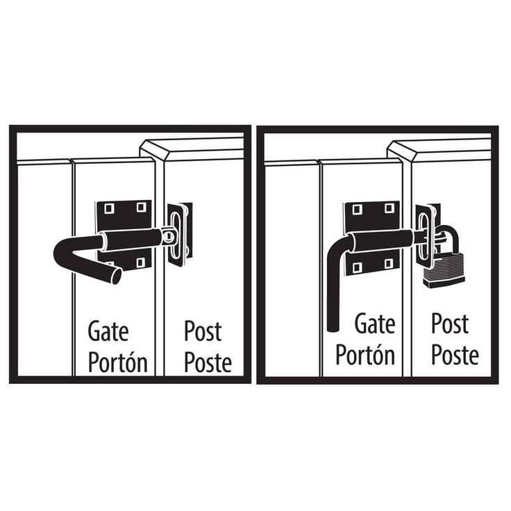 Everbilt 5 in. Black Heavy-Duty Gate Slide Bolt Latch