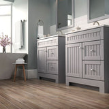 Style Selections Woods Natural 6-in x 24-in Glazed Porcelain Wood Look Floor Tile