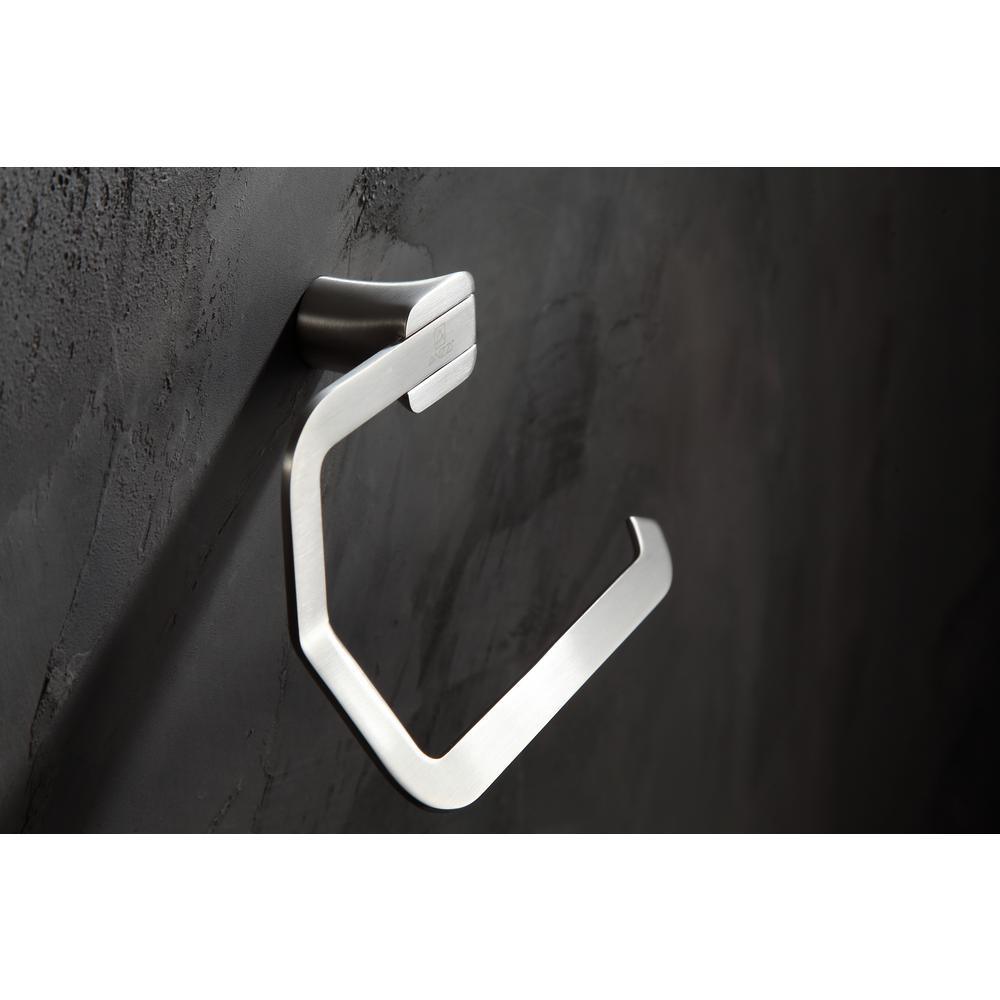 Essence Series Wall-Mount Toilet Paper Holder in Brushed Nickel - Super Arbor