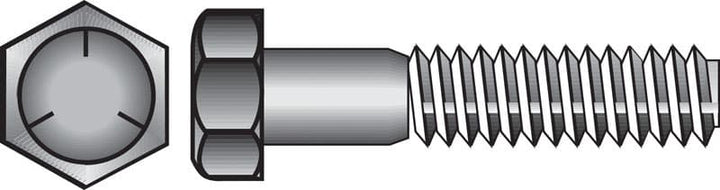 Hillman 1/2 in. Diameter x 4-1/2 in. Length Heat-Treated Zinc Steel Hex Head Cap Screws, 25-Pack