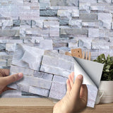 9pcs 3D Self Adhesive Kitchen Wall Tiles Bathroom Mosaic Tile Sticker 20*10cm
