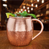 16 oz. Hammered Solid Copper Moscow Mule Mug (Set of 2)
