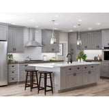 Home Decorators Collection Washington Veiled Gray Plywood Shaker Assembled Wall Kitchen Cabinet Soft Close 33 in W x 12 in D x 36 in H