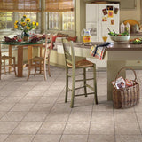 Armstrong Rockton Cream/Beige 12 in. x 12 in. Residential Peel and Stick Vinyl Tile Flooring (45 sq. ft. / case)