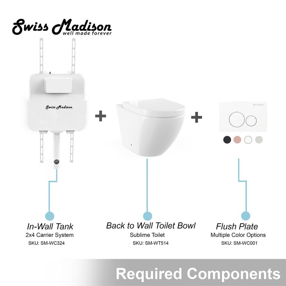 St. Tropez Elongated Toilet Bowl Only in Glossy White - Super Arbor