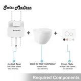 St. Tropez Elongated Toilet Bowl Only in Glossy White - Super Arbor