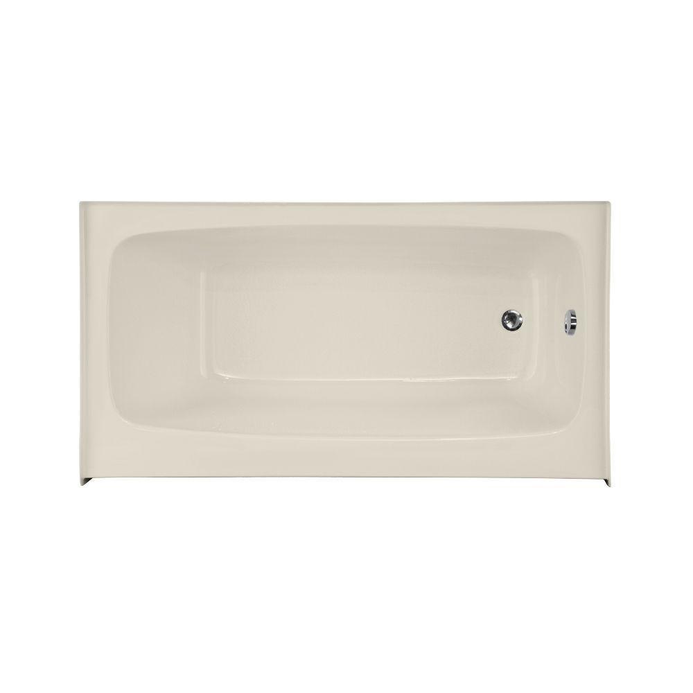 Trenton 72 in. Right Drain Rectangular Alcove Bathtub in White - Super Arbor