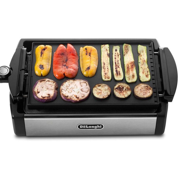 2-in-1 Reversible 140 sq. in. Stainless Steel Indoor Grill with Non-Stick Surface