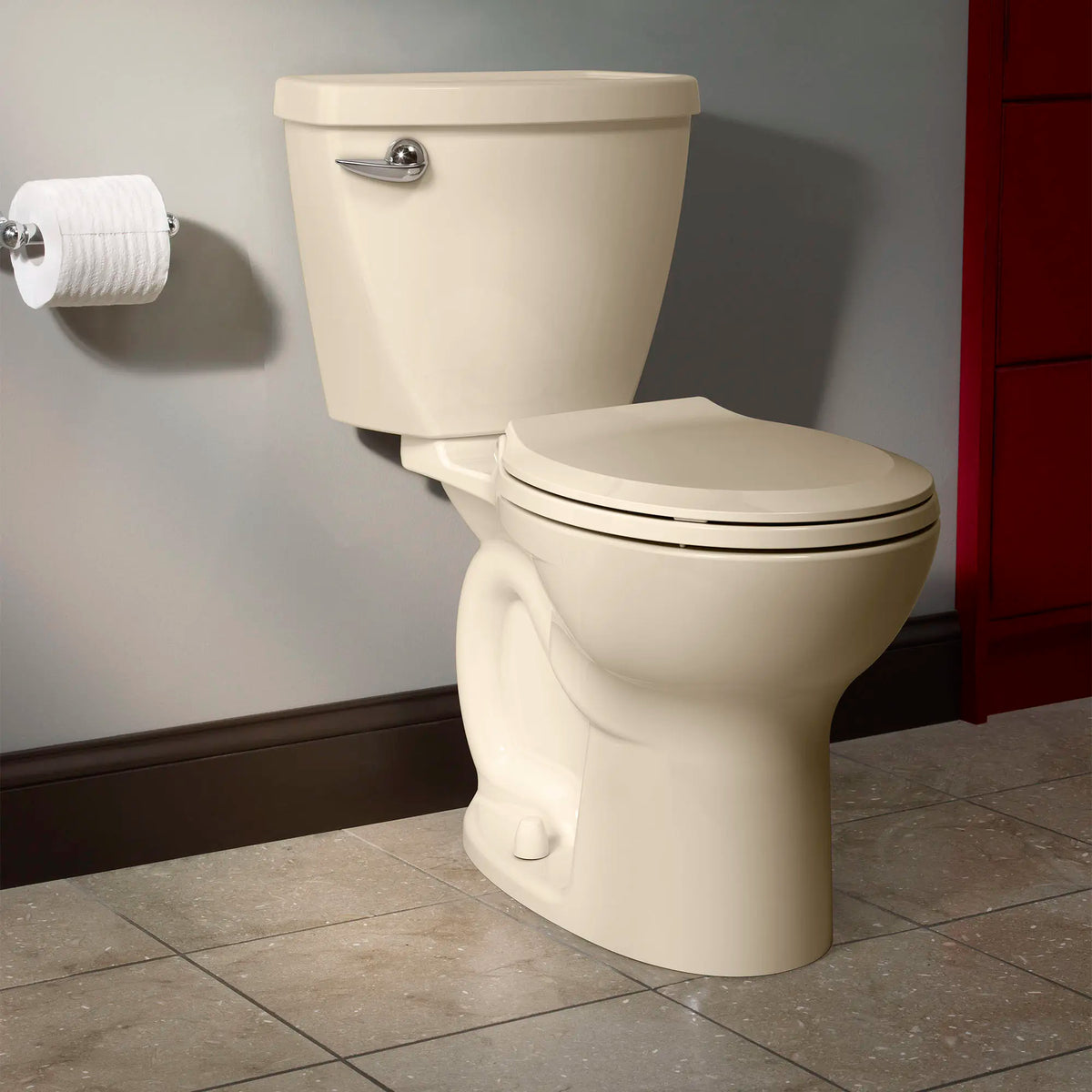 American Standard Cadet 3 White WaterSense Round-Front Chair Height 2-Piece Toilet, 10-in Rough-In