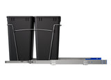 Rev-A-Shelf 27-Quart Plastic Soft-Close Dual Pull-Out Trash Can (RV-15PSC-18-5)