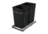 Rev-A-Shelf 27-Quart Plastic Soft-Close Dual Pull-Out Trash Can (RV-15PSC-18-5)