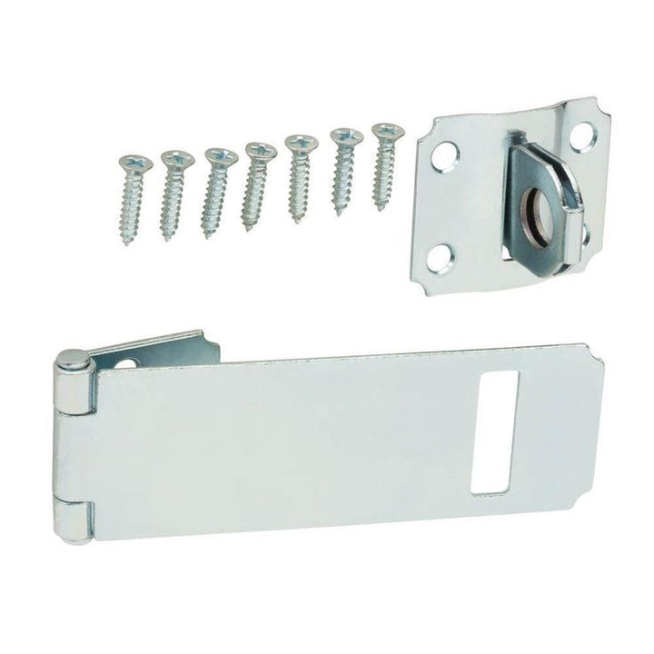 Everbilt 3-1/2 in. Zinc-Plated Adjustable Staple Safety Hasp