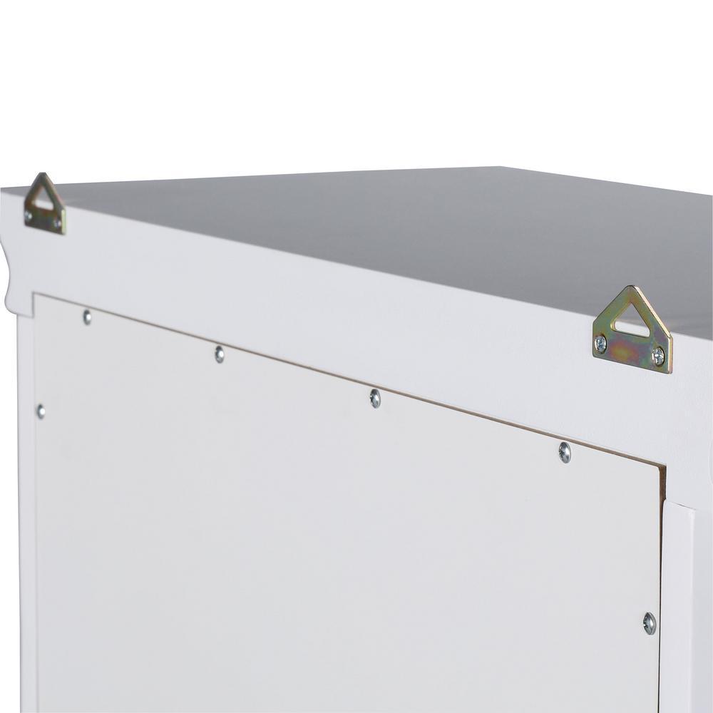 Hampton Harbor 22 in. W x 10 in. D x 67-1/2 in. H Linen Cabinet in White - Super Arbor