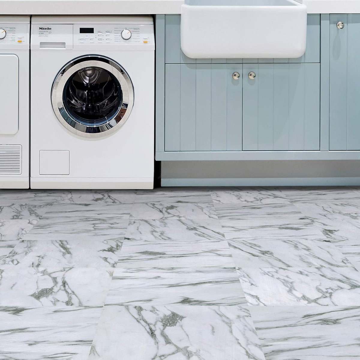 FloorPops Opaline 12 in. W x 12 in. L Peel and Stick Floor Vinyl Tiles (20 Tiles, 20 sq. ft. case)