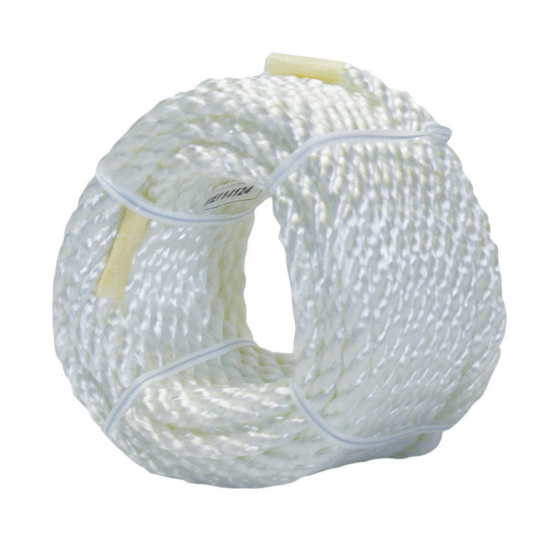 Ace 1/4 in. x 50 ft. White Twisted Nylon Rope