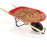 Ace Steel Residential Wheelbarrow, 4 cu. ft., Pneumatic Tire, Red