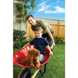 Ace Steel Residential Wheelbarrow, 4 cu. ft., Pneumatic Tire, Red
