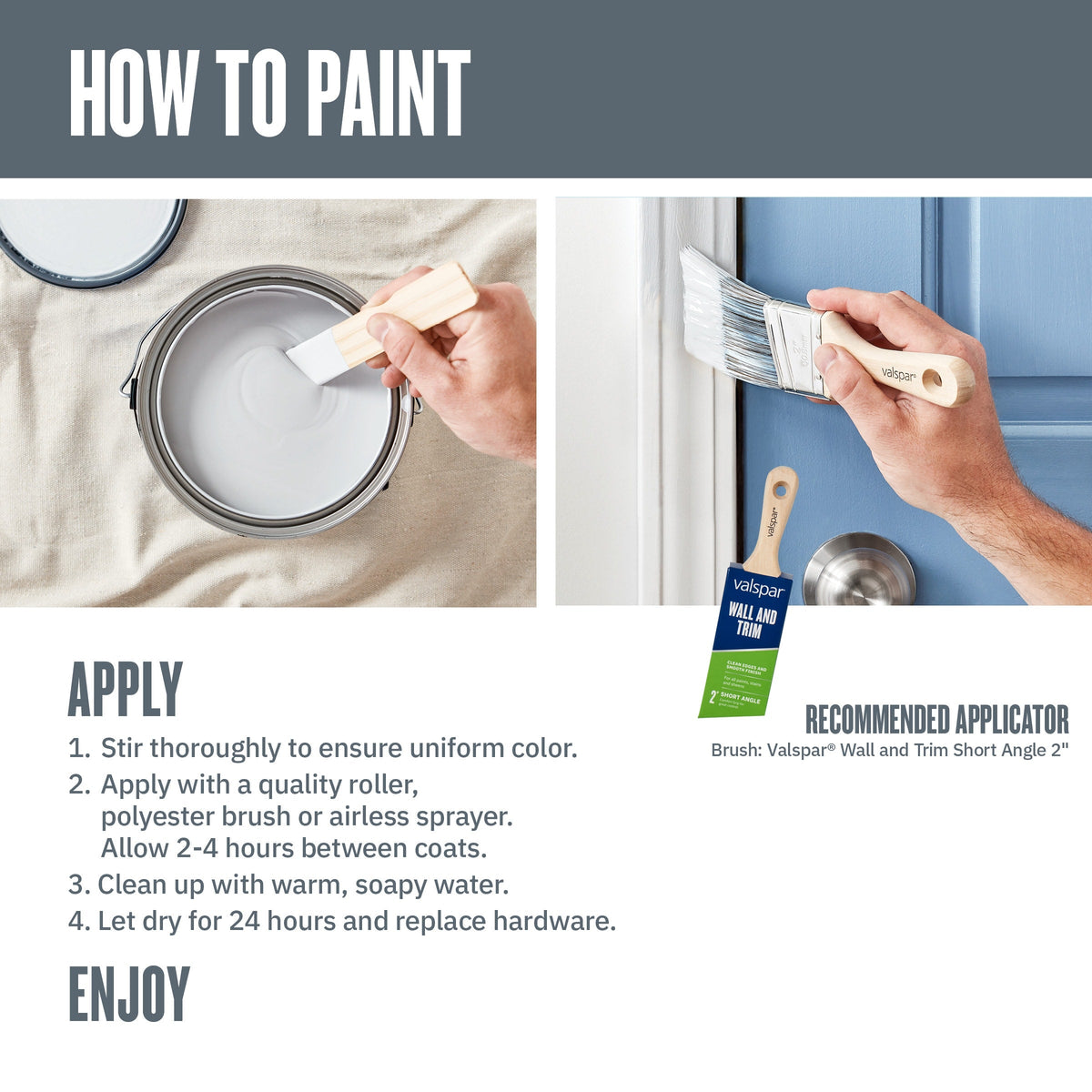 Valspar The Perfect White Semi-Gloss 100% Acrylic Latex Paint + Primer, Interior/Exterior, 1-Gallon (128-fl oz)