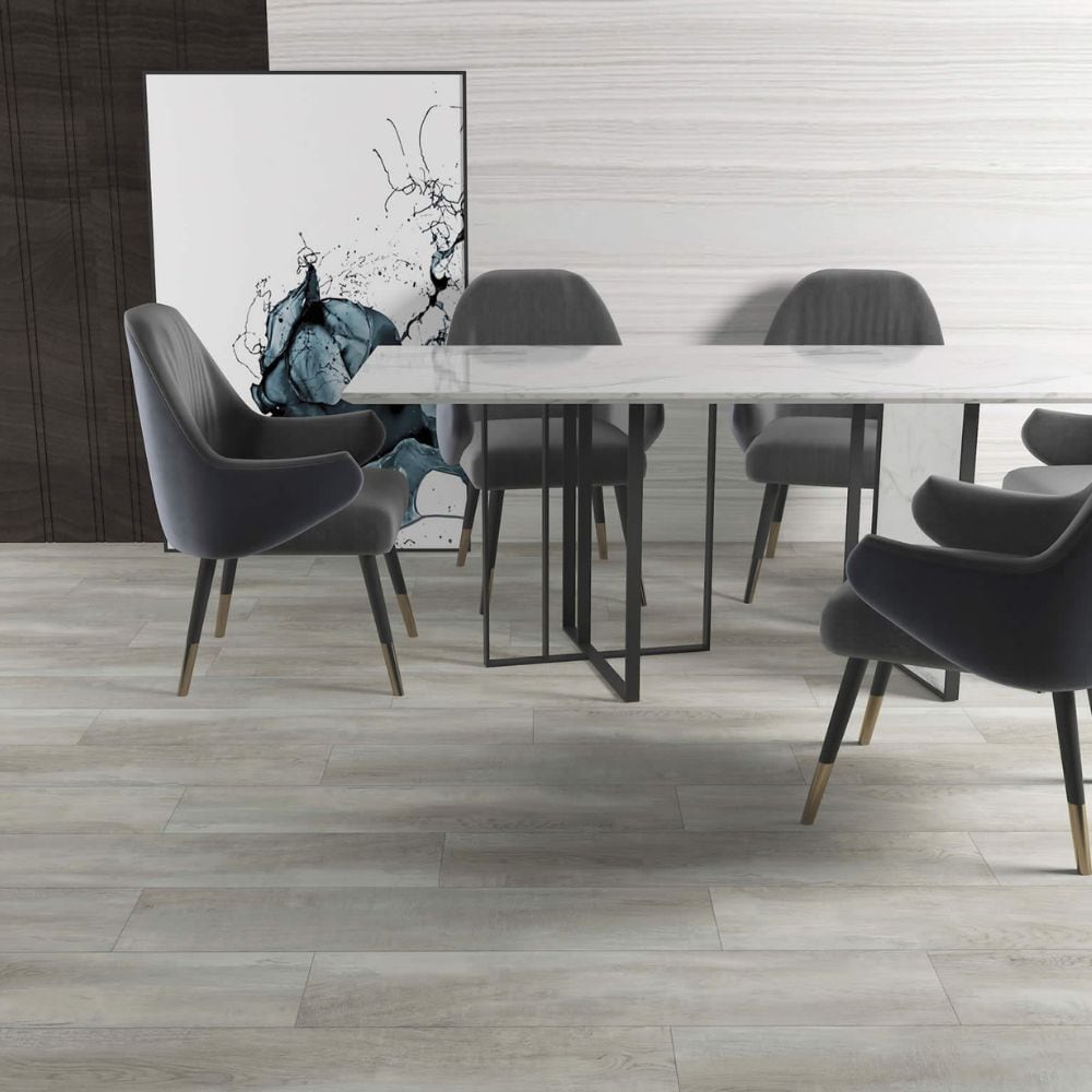 Deco Products HYDROSTOP Bahamas Sands 7-in x 48-in Rigid Core Waterproof Interlocking Luxury Vinyl Plank Flooring, 5.2‑mm, 20‑mil Wear Layer (24-sq ft/carton)