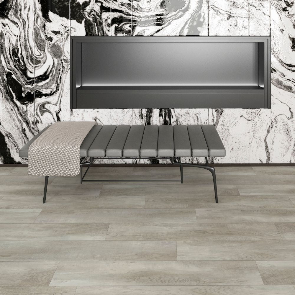 Deco Products HYDROSTOP Bahamas Sands 7-in x 48-in Rigid Core Waterproof Interlocking Luxury Vinyl Plank Flooring, 5.2‑mm, 20‑mil Wear Layer (24-sq ft/carton)