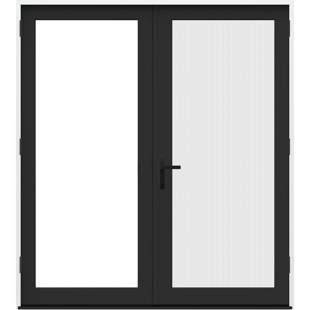 JELD-WEN 60-in x 80-in Fiberglass French, Left-hand outswing – primary product view