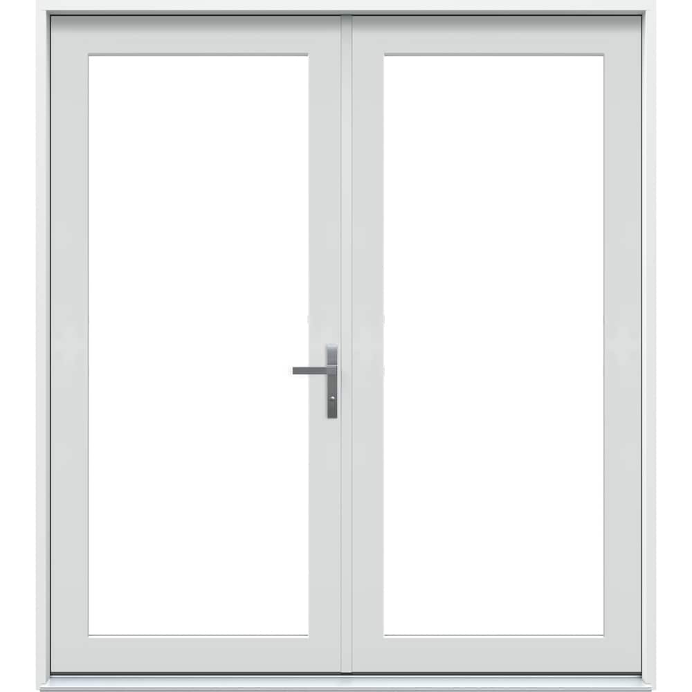 JELD-WEN 60-in x 80-in Fiberglass French, Left-hand inswing – primary product view