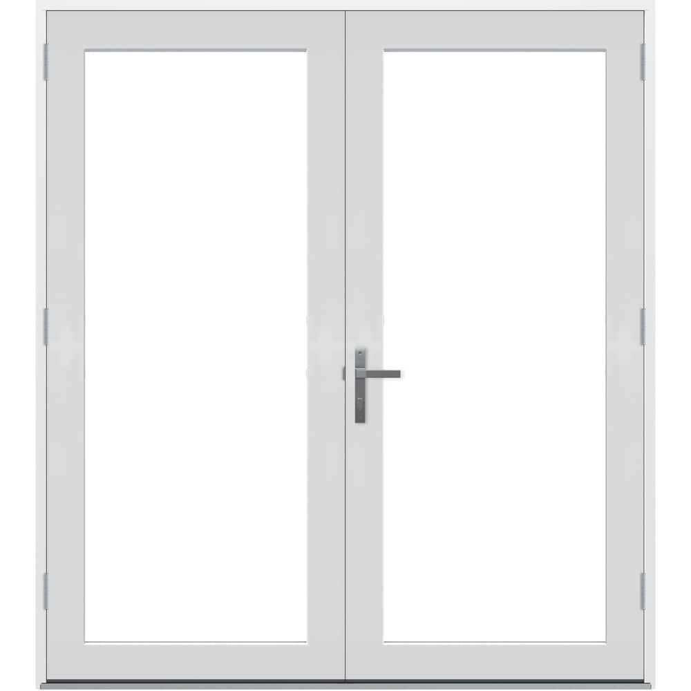 JELD-WEN 60-in x 80-in Fiberglass French, Left-hand inswing – product-only view
