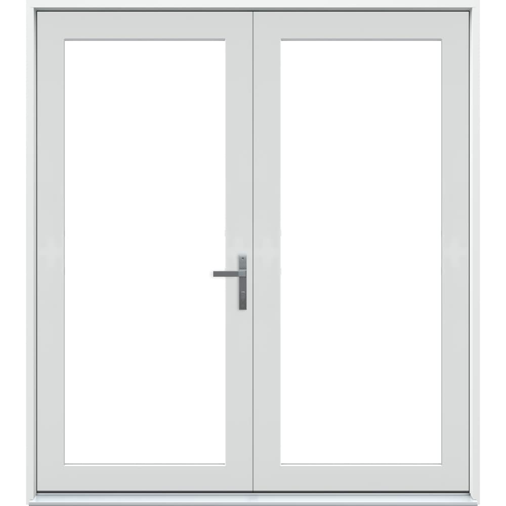 JELD-WEN 60-in x 80-in Fiberglass French, Left-hand outswing – product-only view