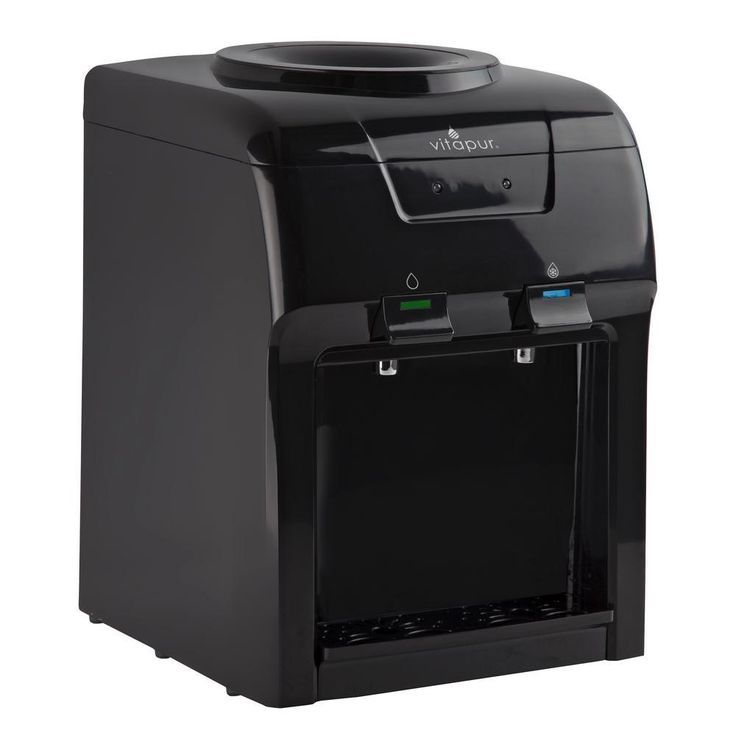 3-5 Gal. Cold/Room Temperature Countertop Water Cooler Dispenser in Black