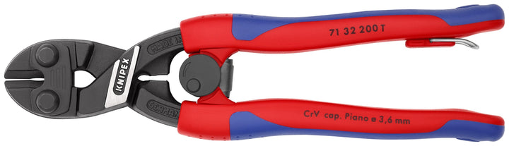 8 in. High Leverage CoBolt Bolt Cutters with Notched Blade, Return Spring, Comfort Grip and Tether Attachment