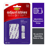Command Adjustables Clear Repositionable 1/2 lb. Refill Strips (18-Pack) - Super Arbor