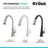 Nolen Single-Handle Pull-Down Sprayer Kitchen Faucet with 2-Function Sprayhead in all-Brite Spot Free Stainless Steel - Super Arbor